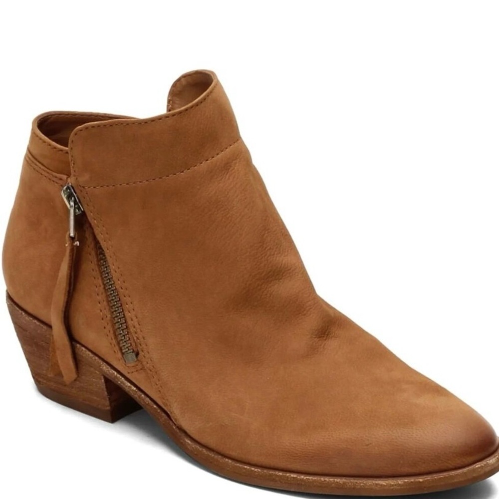 Sam Edelman Tan Ankle Booties with Sleek Design